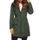 thumbnail image 5 of Chaqueta con capucha para mujer Impermeable de manga larga con cintura elástica y cremallera Gabardi Abanopi Pequeña, 5 of 7
