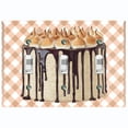 thumbnail image 1 of Metal Light Switch Wall Plate Outlet Cover (Vanilla Chocolate Roasted Marshmellow Cake - Triple Toggle), 1 of 2