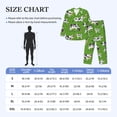thumbnail image 4 of Fotbe Cows With Calfs Green Pijama de Hombre con Estampado de Manga Larga, Conjunto de 2 Piezas, Ropa de Dormir Suave y Cómoda con Bolsillos-Medium, 4 of 7