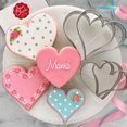 thumbnail image 5 of Heart Cookie Cutters 4-Pc Set Made in USA by Ann Clark, 2.75", 3.25", 3.75", 4", 5 of 9