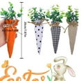 thumbnail image 3 of Hanging Ornaments for Easter 4 Pcs Realistic Carrot Food Models Spring Summer Family Party Tree Decoration, 3 of 9