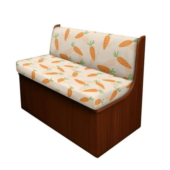 XYZCANDO Carrot RV Dinette Cushion Covers Cushion Covers for Couches and Sofas Universal Camper Accessories Stretchable Furniture Covers 1 Backrest Cover and 1 Bench Cover Orange