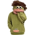 thumbnail image 3 of Big Mouth Monster Pullover Hoodies Unisex Flannel Hooded Sweatshirt - Plush Soft Cosplay Party Novelty Funny Hilarious Halloween Costume Oversized Pajamas Blanket Fleece Outfits Gifts, 3 of 4