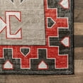 thumbnail image 5 of nuLOOM Clio Aztec Bordered Machine Washable Area Rug, 5' x 8', Brown, 5 of 9