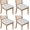 White Cow Milk, variant on White Cow Milk Pattern Seat Covers for Dining Room Chairs Set Of 4,Stretch Printed Washable Chair Seat Cover with Elastic Ties and Button,Removable Waterproof Couch Cushion Covers