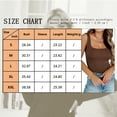 thumbnail image 2 of TEMOFON Women Tank Tops Summer Casual Crewneck Sleeveless Going Out T Shirt Loose Fit Solid BROWN Plus Size Top for Women Size XXL, 2 of 2