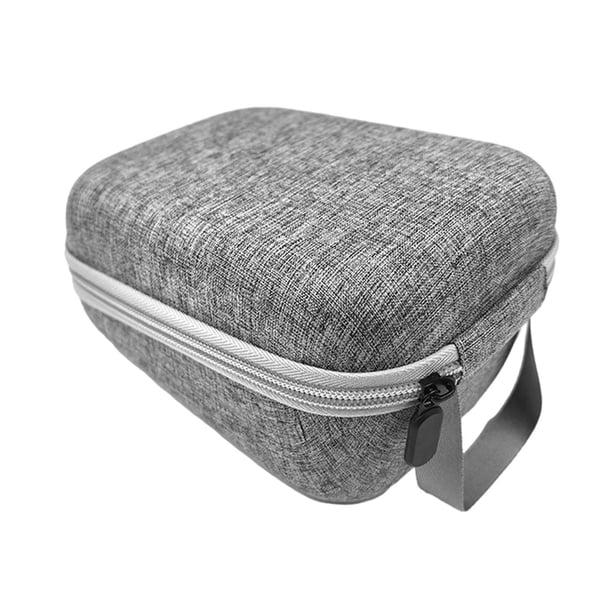 Estuche de transporte para la presión del brazo, bolsa de almacenamiento con bolsillo de malla y cierre de cremallera. Gris