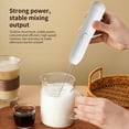 thumbnail image 3 of Homelife Milk Frother Electric Mixer Stainless Steel Blender 2-in-1 Rechargeable Egg Beater Foam Maker for Coffee Latte Cappuccino Hot Chocolate Matcha, 3 of 13