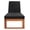 Natural Wood/Black, variant on SAFAVIEH Solano Outdoor Patio Sunlounger, Natural/Aqua