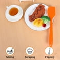 thumbnail image 6 of Unique Bargains Kitchen Cooking Silicone Spatula Heat Resistant Turner Jar Scraper Cooking Baking Utensils Orange, 6 of 6