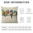 thumbnail image 6 of Acheng  Watercolor Birds Pillows Decorative Throw Pillows Set of 2,Hand-Painted Oil Painting Rustic Birds Square Pillow Cases,Cute Colorful Spring Summer Decorations for Home Couch Sofa Outdoor White, 6 of 6