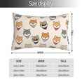 thumbnail image 2 of Balery Shiba Head Face Funda de Cojín Estampada, Regalos para Mujeres, Regalos de Amor para Ella, Regalos para Novia o Esposa, Funda de Almohada-14"x20", 2 of 6