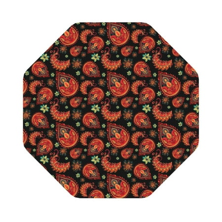 

Lukts Paisley 5 Leather Drinks Coasters Set of 6 Suitable or Drinks Furniture Protection and Easy Clean up