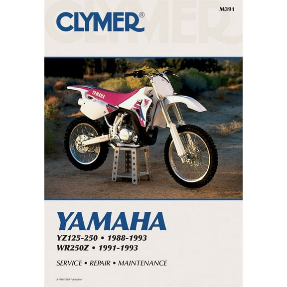 Yamaha YZ125-250 (1988-1993) & WR250Z (1991-1993) Motorcycle Service Repair Manual ^
