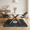 thumbnail image 3 of ODIKA Disc Circular Record Phonograph Themed Dense Ring Layout Shaped Non-Slip Chair-Friendly for Dining Room, Under Table, Home Office, 3 of 7