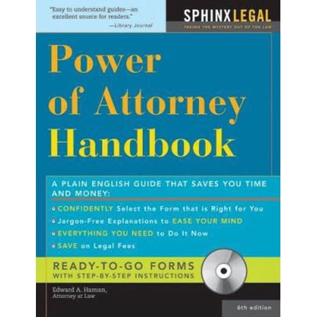 Pre-Owned Power of Attorney Handbook [With CDROM] (Paperback) 1572485353 9781572485358