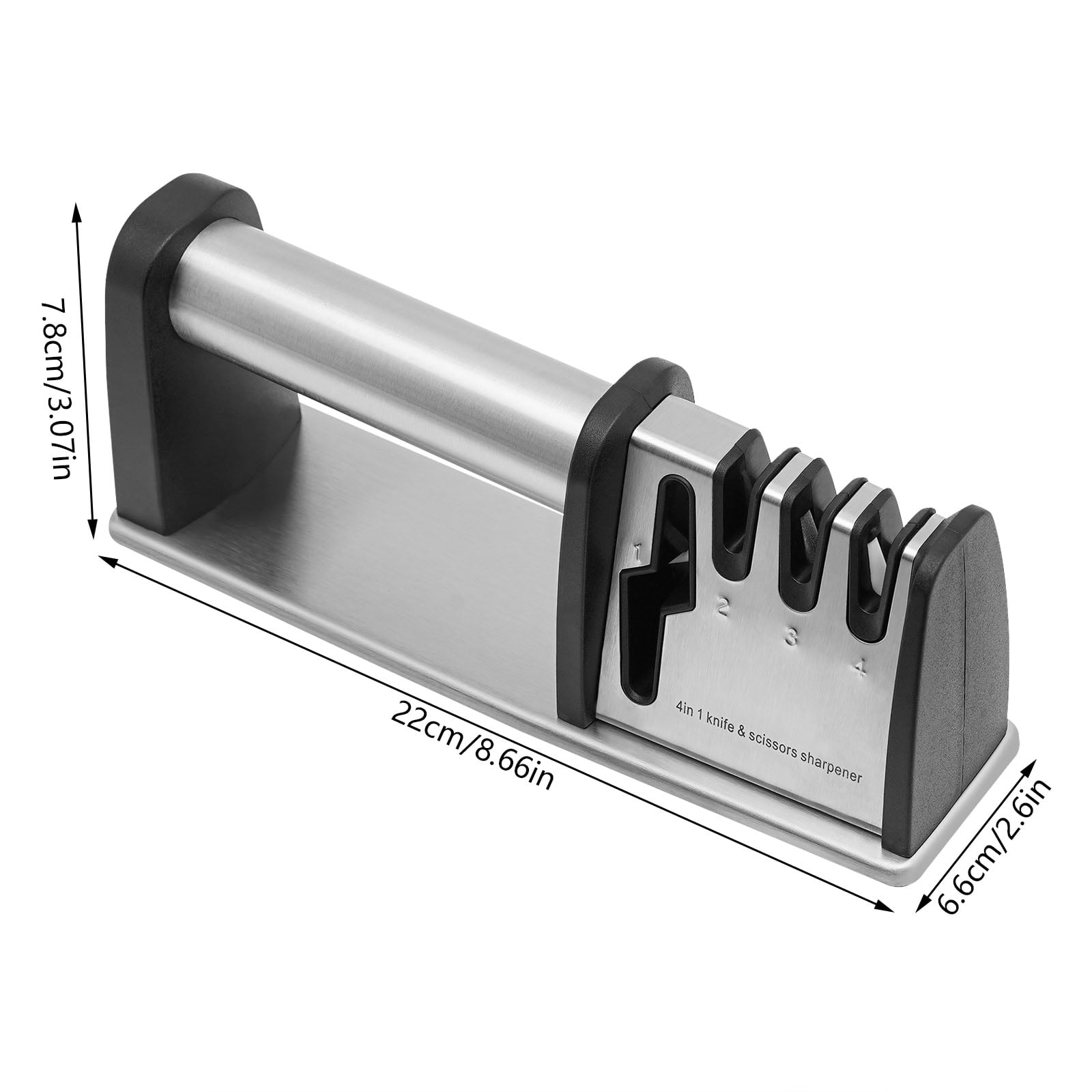 4-Stage Kitchen Knives and Scissors Sharpening Tools Manual Knife Sharpeners