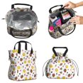 thumbnail image 2 of Colorful Softball and Fashion Icons Pattern Drawstring Lunch Bag Women - Drawstring Lunch Bag Insulated for Work Office - Stain-Resistant Large Lunchbags for Women with Multi-Pockets, 2 of 6