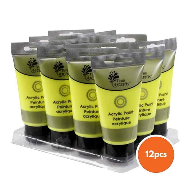 Time 4 Crafts 12-Piece 75ml Acrylic Paint Tube Set