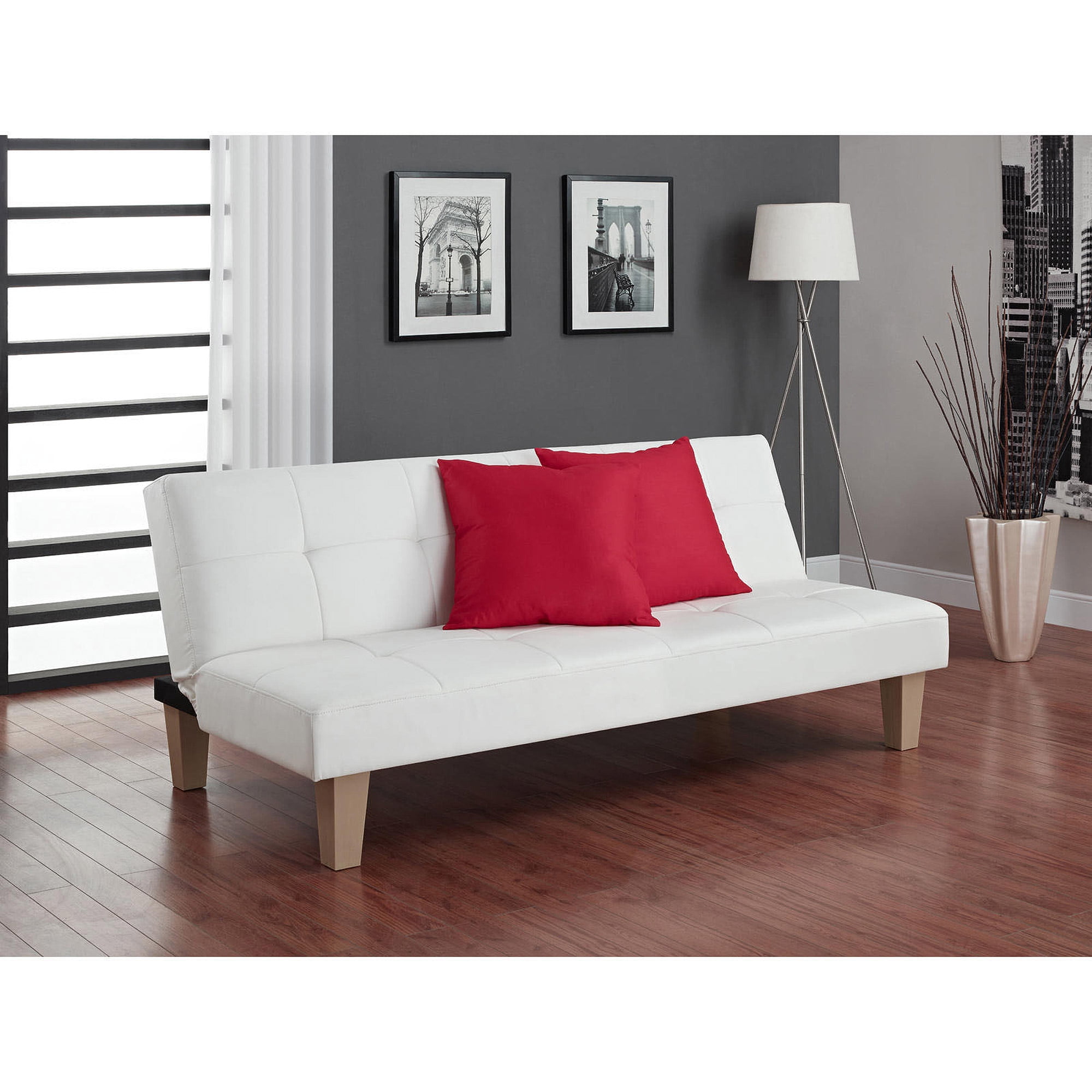 Aria Futon Sofa Bed White Walmart