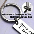 thumbnail image 4 of Drive Safe Keychain - I Love You Trucker Husband Gift for Valentine's Day, 4 of 4