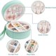 thumbnail image 2 of Viaje con correa extraíble compatible con joyería portátil para mujer, soporte para pendientes y caja de almacenamiento de anillo con organizador de compartimentos (ligh Afortunado Sencillez, 2 of 5