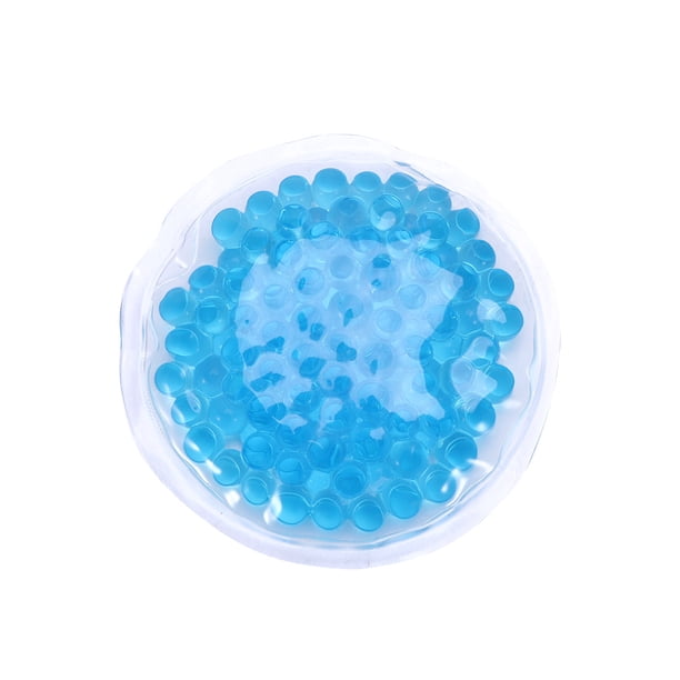 Paquete térmico de belleza con perlas de gel para terapia de frío y calor, ideal para recuperación y fisioterapia (azul)
