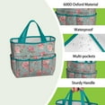 thumbnail image 4 of Garden Tool Bag,Pioneer Flower Floral Print Pattern Garden Tool Organizer,Garden Gifts,Waterproof Multi-Pocket Garden Tool Storage 11.8x5.5x11.4 Inch(Tools NOT Included), 4 of 6