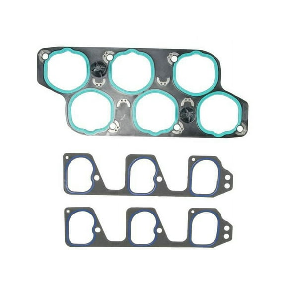 Lower and Upper Intake Manifold Gasket Set - Compatible with 2004 - 2011 Cadillac SRX 2005 2006 2007 2008 2009 2010