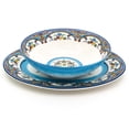 thumbnail image 3 of Euro Ceramica Inc. Euro Ceramica Zanzibar 18" Oval Platter and Bowl Serving Set, 3 of 5