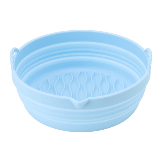 Olla Para Freidora Silicona Distribución Uniforme Del Calor Revestimiento Para Freidora Azul Reutilizable Para Cocina ANGGREK Otros