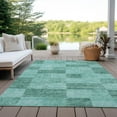 thumbnail image 6 of Addison Rugs Chantille Indoor/Outdoor Transitional Geometric Seafoam Washable Rectangle Rug, 5' x 7'6", 6 of 6