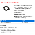 thumbnail image 2 of Gear To Line Power Steering Return Hose - Compatible with 1992 - 2000 SC300 3.0L 6-Cylinder GAS 1993 1994 1995 1996 1997 1998 1999, 2 of 2
