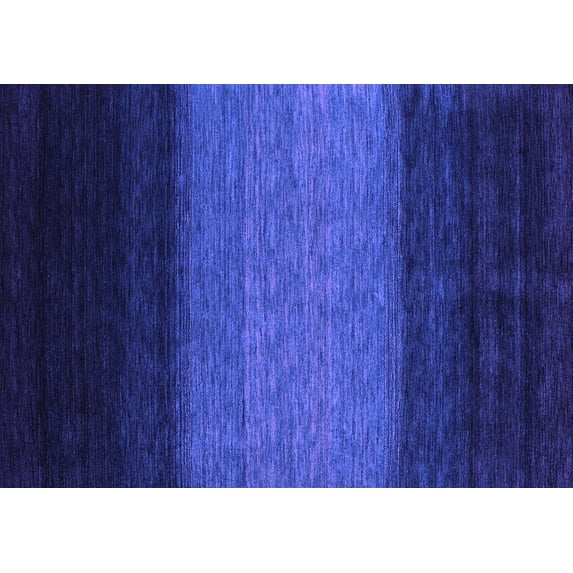 Ahgly Company Indoor Rectangle Abstract Purple Contemporary Area Rugs, 2' x 3'