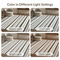 thumbnail image 7 of ODIKA Striped Modern Farmhouse With Bold Pinstripe And Banded Border Pet Friendly & Kids Safe Play for Playroom, Bedroom, Reading Nook, 7 of 7