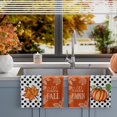 thumbnail image 5 of Hello Fall Maple Leaves Pumpkin Autumn Dish Towels 18x26 Inch Hand Kitchen Towels Dishcloth Home Decorations Set of 4, 5 of 6