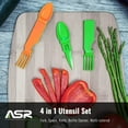 thumbnail image 2 of ASR Outdoor Snapatite 3 in 1 Utensil Lightweight Pocket Tool Orange, 2 of 10