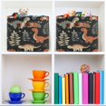 thumbnail image 6 of Yayeee Canvas Storage Basket with Handles for Shelves Fabric Bins Closet Organizer, Gray Dinosaur, 6 of 8
