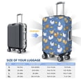 thumbnail image 6 of Balery Luggage Cover Chicken Family Print Suitcase Covers for Luggage Elastic Washable Suitcase Protector Fits 18-32 Inch Luggage-Large, 6 of 9