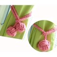 thumbnail image 3 of 2 unidades de cordones trenzados con cordones y cordones de mano con cuerda de algodón de doble bola, rosa Feliz Sencillez, 3 of 4