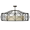 thumbnail image 5 of Meyda Tiffany 154957 Aspen 4 Light 53" Wide Semi-Flush Drum Ceiling Fixture - Bronze, 5 of 5