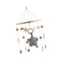 thumbnail image 1 of Móvil para cuna de bebé, campana colgante para cama, juguete colgante, campana para cama de bebé, juguetes Montessori creativos para bebés recién estrellas grises, 1 of 9