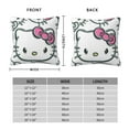 thumbnail image 4 of Hello Kitty Pillow Cover, Square Throw Pillow Cases For Couch Sofa Bed Living Room,Home Decorative, 20"X20", 4 of 9