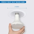 thumbnail image 4 of Great Value 5 CCT LED Floodlight Bulb, 14W(100W Equivalent) BR30 with E26 Medium Base Dimmable 4PK, 4 of 4