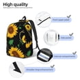 thumbnail image 5 of Daiia Flower (2) Vintage Canvas Backpack for Men and Women ,Hiking Backpack,Travel Laptop Bag for School,Large Capacity Backpack, 5 of 8