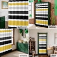 thumbnail image 6 of Shower Curtain, Watercolor Classic Stripe Waterproof Shower Curtain Set with Hooks for Bathroom Showers,Stalls and Bathtubs,72x72In Grey Black Yellow Lines, 6 of 9