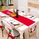 thumbnail image 2 of Yuarrent Camino de navideño de Papá Noel, mantel bordado, bandera, cubierta de muebles de cocina, suministros de arreglo para decoración Kits de decoración para fiestas, 2 of 6