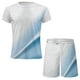 thumbnail image 4 of Camisas de verano Kakina CMSX para hombre, liquidación, conjunto de 2 piezas de camiseta informal de manga corta y pantalones cortos deportivos ajustados., 4 of 5