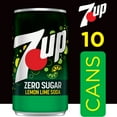 thumbnail image 3 of 7UP Zero Sugar Lemon Lime Soda Pop, 7.5 fl oz, 10 Pack Cans, 3 of 15