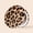 Cheetah Chic, variant on Fancii Mini Taylor Compact Makeup Mirror with LED Light, Rechargeable, 10x/1x Magnifying, 4” Wide Mirror for Purse (Marble Rosè)
